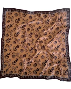 Discount Block Print Scarf In Neutral Scarves