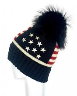 New Pom Hat In Stars And Stripes Hats