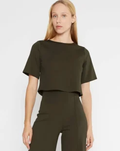 Best Ponte Knit Tee In Basics And Tees|Shop All Matching Sets