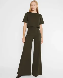 Clearance Ponte Knit Wide Leg Pant In Shop All Matching Sets|Pants