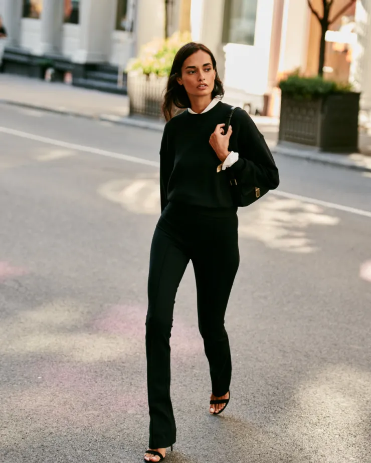 Outlet Ponte Micro Flare Pant In Pants