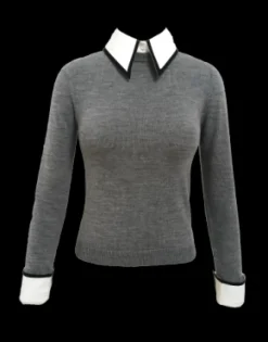 Hot Porla Collared Sweater In Sweaters