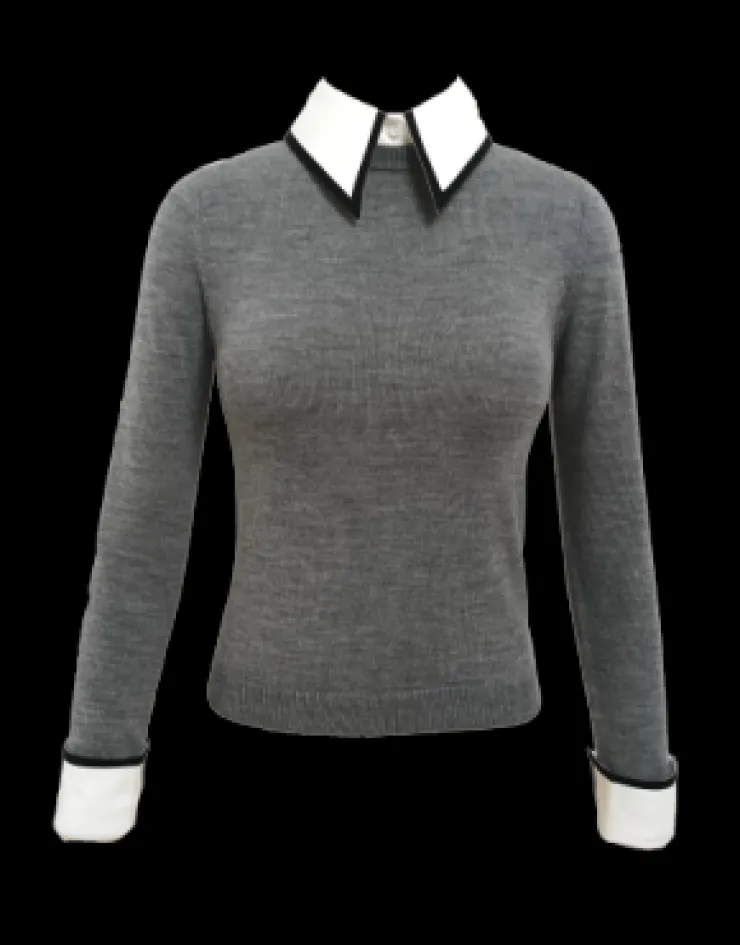 Hot Porla Collared Sweater In Sweaters