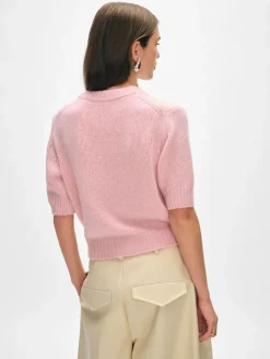 Hot Puff Sleeve Crew Sweater In Sweaters