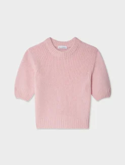 Hot Puff Sleeve Crew Sweater In Sweaters