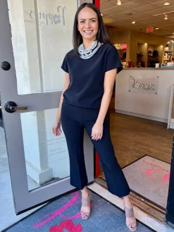 New Pull On Crop Pant In Pants
