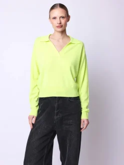 Sale Pullover Amy Polo Top In Basics And Tees|Sweaters