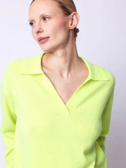 Sale Pullover Amy Polo Top In Basics And Tees|Sweaters