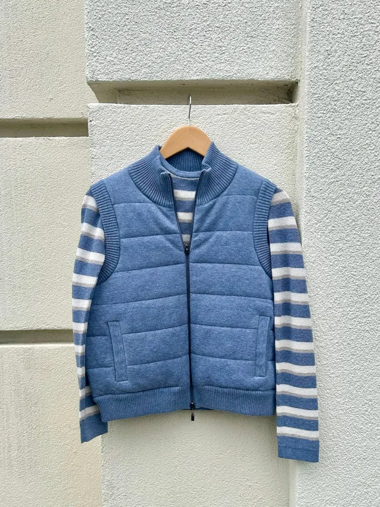 Sale Reversible Quilted Zip Vest In Sweaters|All Outerwear
