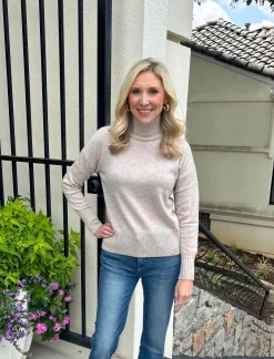 Sale Rib Funnel Pullover In Sweaters