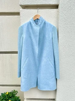 Discount Rib Sleeve Coat In All Outerwear