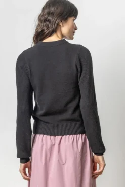 Outlet Rib Sleeve Crewneck Sweater In Sweaters