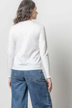 Discount Rolled Edge V-Neck Tee In Basics And Tees
