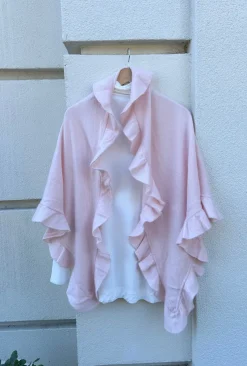 Online Ruffle Cashmere Wrap In Sweaters