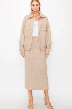 Clearance Salma Ribbed Knit Skirt In Skirts|Shop All Matching Sets