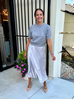 Sale Satin Midi Skirt In Skirts|Shop All Matching Sets