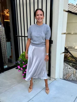 Sale Satin Midi Skirt In Skirts|Shop All Matching Sets