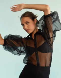 Outlet Sheer Bliss Organza Blouse In Blouses