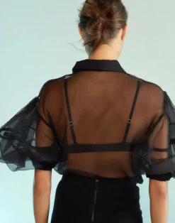Outlet Sheer Bliss Organza Blouse In Blouses