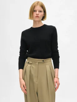 Sale Shrunken Crew Neck Sweater In Sweaters