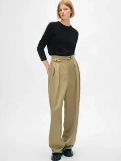 Sale Shrunken Crew Neck Sweater In Sweaters