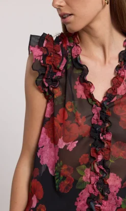Sale Sia Blouse In Red Blouses