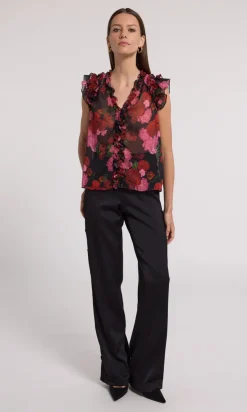 Sale Sia Blouse In Red Blouses