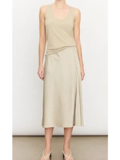 Best Side Zipper Detail Satin Skirt In *FINAL SALE* Skirts