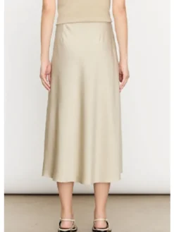 Best Side Zipper Detail Satin Skirt In *FINAL SALE* Skirts