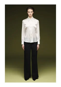 Clearance Silk Long Sleeve Blouse In Blouses