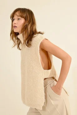 Online Sleeveless Sweater In Sweaters