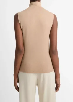 Discount Sleeveless Turtleneck Top In Basics And Tees