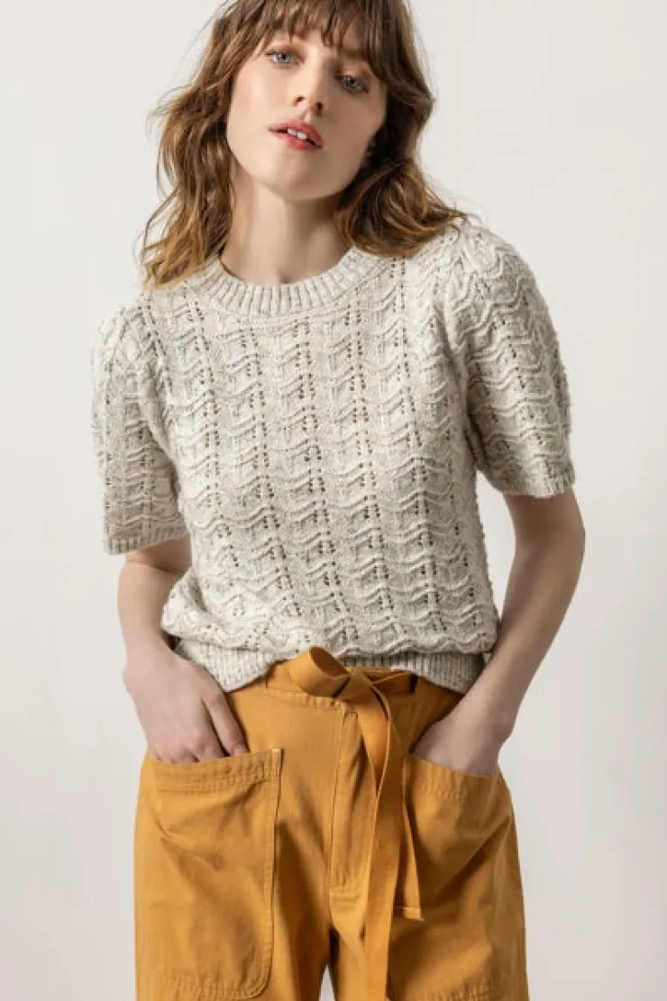 Online Speckled Crew Neck Sweater In Sweaters