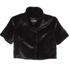 Online Standing Collar Faux Fur Bolero Jacket In Special Occasion Dresses|All Outerwear