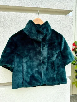 Outlet Standing Collar Faux Fur Bolero Jacket In Special Occasion Dresses|All Outerwear