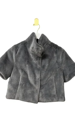 Best Standing Collar Faux Fur Bolero Jacket In All Outerwear