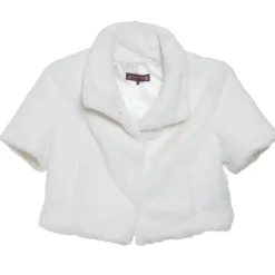 Fashion Standing Collar Faux Fur Bolero Jacket In Special Occasion Dresses|All Outerwear