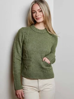 New Stef Sweater In Green Sweaters