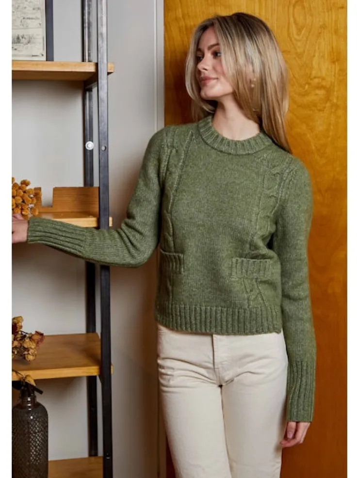 New Stef Sweater In Green Sweaters