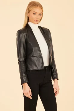 Fashion Tailored Vegan Leather Jacket In All Outerwear