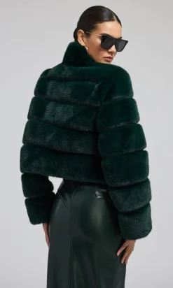 New Tala Fur Bomber Jacket In All Outerwear