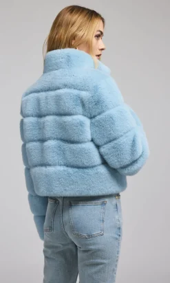 Fashion Tala Fur Bomber Jacket In All Outerwear