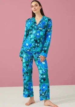 Clearance The Sofia PJ Set In Floral Jade Pond All Loungwear