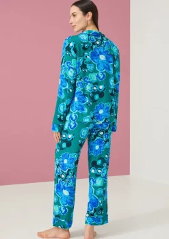 Clearance The Sofia PJ Set In Floral Jade Pond All Loungwear
