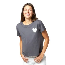 Discount The Suke Tee Contrast Imperfect Heart In Basics And Tees