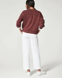Hot Twill Cropped Wide Leg Pant In Bright Pants|Denim