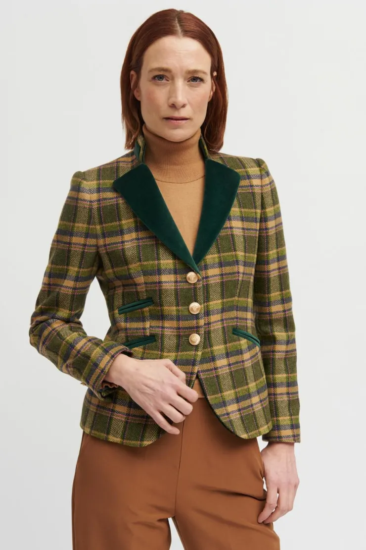 Best Vetones Blazer Jacket In Plaid All Outerwear