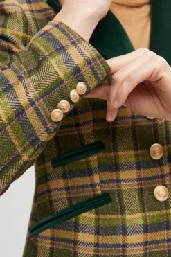 Best Vetones Blazer Jacket In Plaid All Outerwear