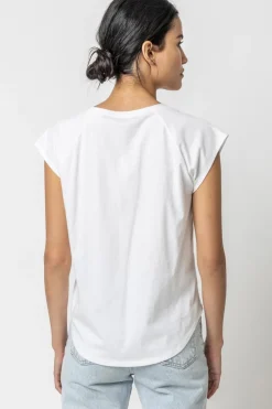 Online V-Neck Raglan Tee In Basics And Tees