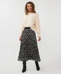 Fashion Wilderness Plisse Satin Skirt In Skirts